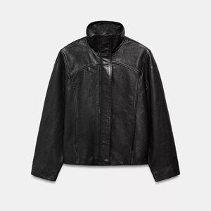 NWT Zara 100% Leather Genuine Jacket
